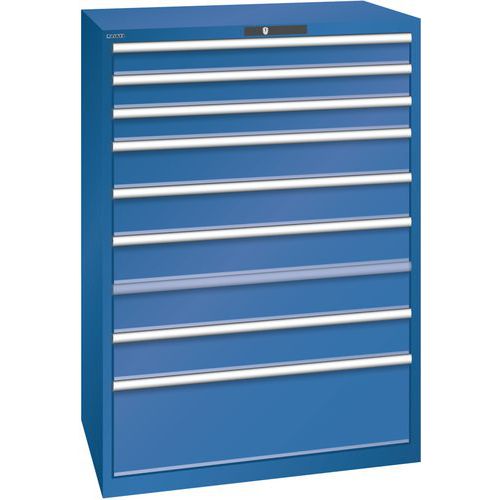 Armoire Bleu Gent. 1023x725x1450 Avec 9 Tiroirs 75kg