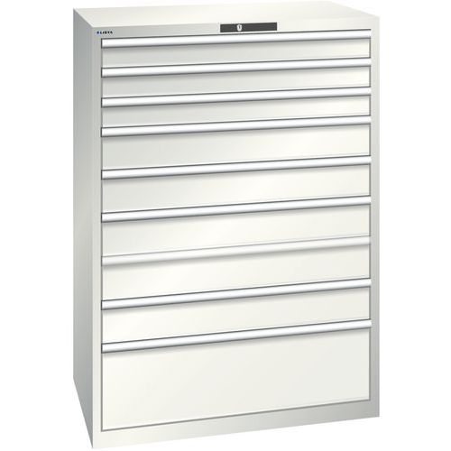 Armoire Blanc Gris 1023x725x1450 Avec 9 Tir. 75kg