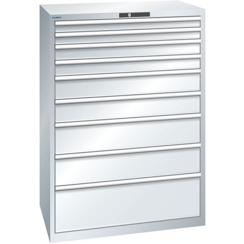 Armoire Gris Clair 1023x725x1450 Avec 9 Tir. 200kg