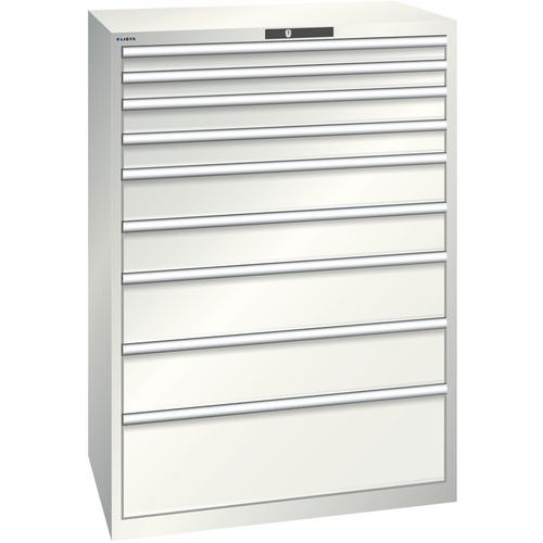 Armoire Blanc Gris 1023x725x1450 Avec 9 Tir. 200kg