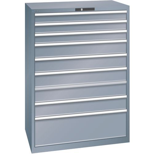Armoire Gris 1023x725x1450 Avec 9 Tiroirs 200kg _ 14.518.050