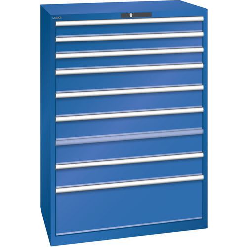 Armoire Bleu Sécu. 1023x725x1450 Avec 9 Tiroirs 200kg
