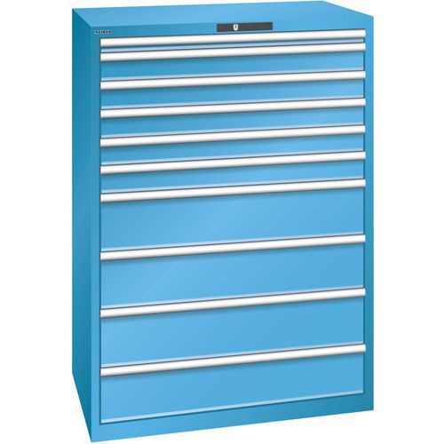 Armoire Bleu Clair 1023x725x1450 Avec 10 Tir. 75kg