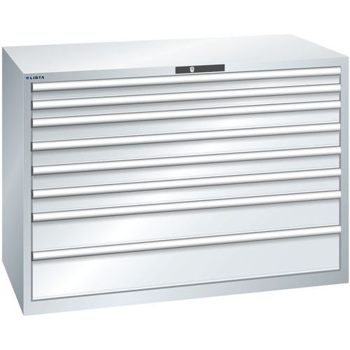 Armoire Gris Clair 1431x725x1000 Avec 8 Tir. 200kg