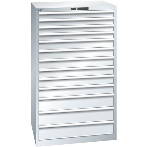 Armoire Gris Clair 870x725x1450 Avec 13 Tir. 75kg