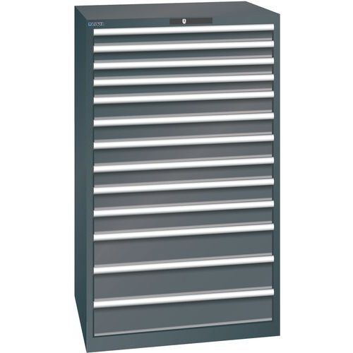 Armoire Noir 870x725x1450 Avec 13 Tir. 75kg _ 78.714.060