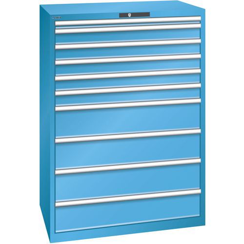 Armoire Bleu Clair 1023x725x1450 Avec 10 Tir. 75kg