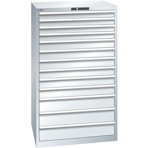 Armoire Gris Clair 870x725x1450 Avec 13 Tir. 200kg