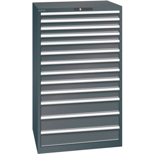 Armoire Noir 870x725x1450 Avec 13 Tir. 200kg _ 78.716.060