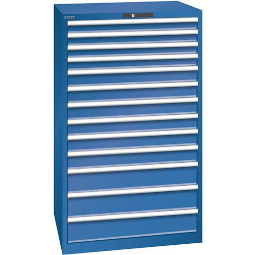 Armoire Bleu Gent. 870x725x1450 Avec 13 Tiroirs 200kg