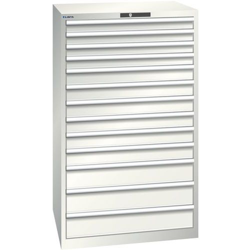 Armoire Blanc Gris 870x725x1450 Avec 13 Tir. 200kg