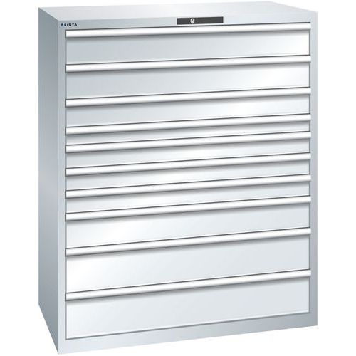 Armoire Gris Clair 1193x725x1450 Avec 10 Tir. 200kg