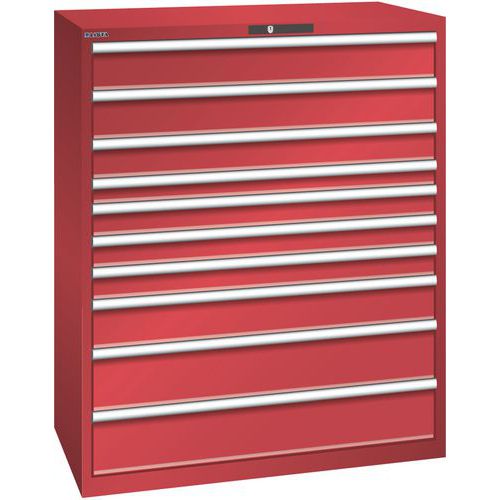 Armoire Rouge 1193x725x1450 Avec 10 Tir. 200kg _ 78.838.070