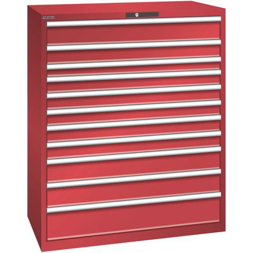 Armoire Rouge 1193x725x1450 Avec 11 Tir. 200kg _ 78.840.070