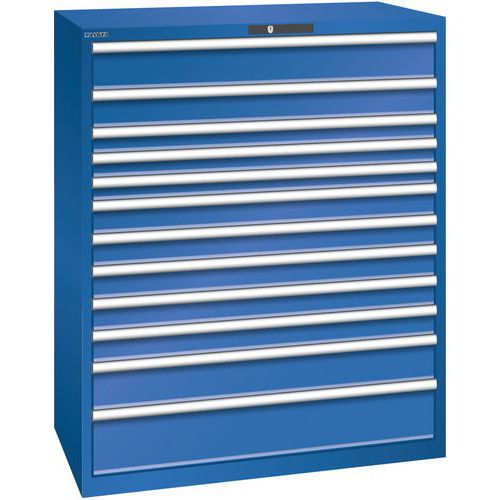 Armoire Bleu Sécu. 1193x725x1450 Avec 12 Tiroirs 200kg