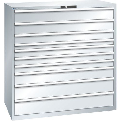 Armoire Gris Clair 1431x725x1450 Avec 10 Tir. 200kg