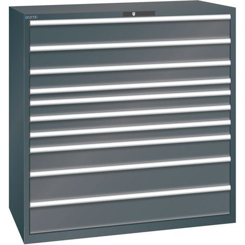 Armoire Noir 1431x725x1450 Avec 10 Tir. 200kg _ 78.868.060