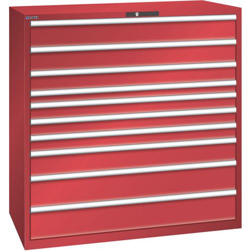 Armoire Rouge 1431x725x1450 Avec 10 Tir. 200kg _ 78.868.070