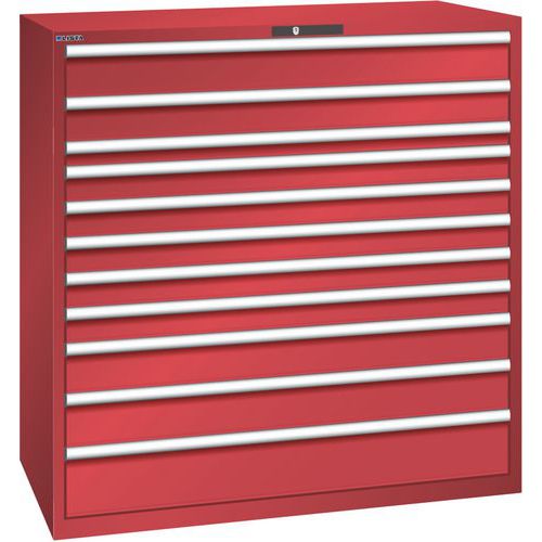 Armoire Rouge 1431x725x1450 Avec 11 Tir. 200kg _ 78.870.070