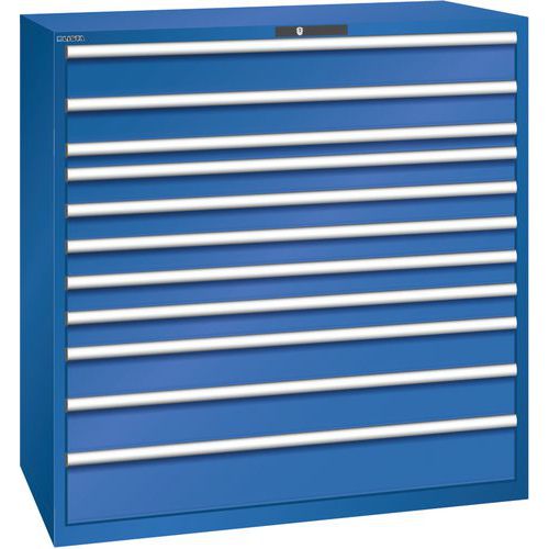 Armoire Bleu Sécu. 1431x725x1450 Avec 11 Tiroirs 200kg