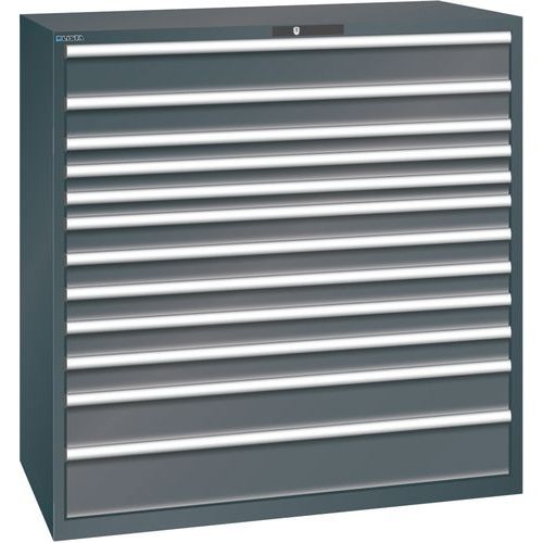 Armoire Noir 1431x725x1450 Avec 12 Tir. 200kg _ 78.872.060