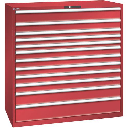 Armoire Rouge 1431x725x1450 Avec 12 Tir. 200kg _ 78.872.070