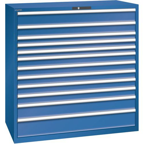 Armoire Bleu Gent. 1431x725x1450 Avec 12 Tiroirs 200kg