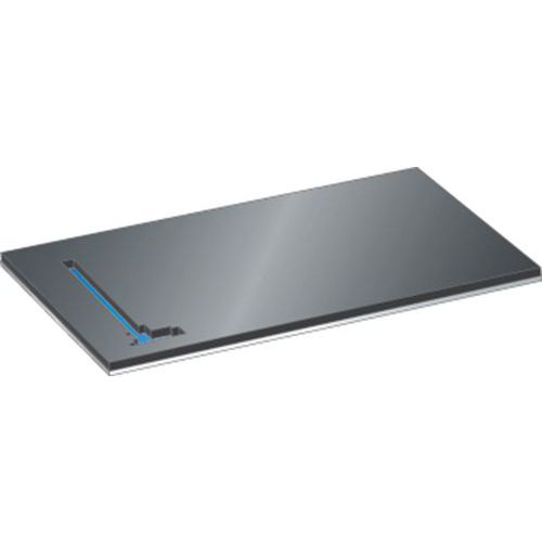 Insertion En Mousse Polyéthylène 906x447x22mm Noir