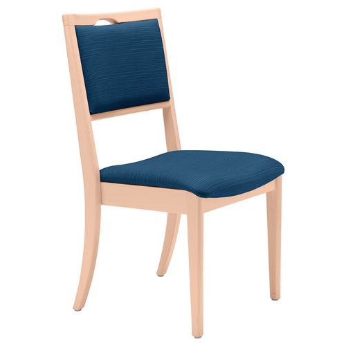 Chaise Ginkgo Pétrole - Structure Hêtre Bouleau