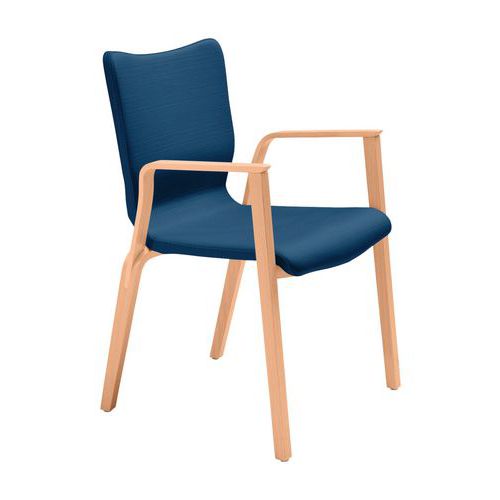 Bridge Flexy Ginkgo Pétrole - Structure Hêtre Naturel