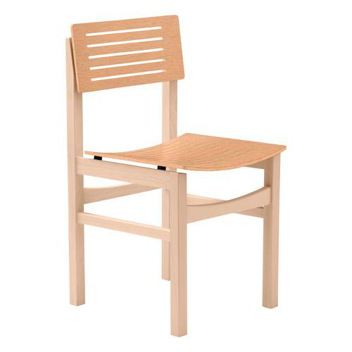 Chaise Eole 4 Pieds - Hêtre Naturel - Hêtre Bouleau