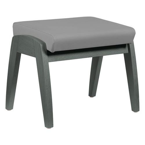 Repose-jambes Realty Coussin Abaka Taupe - Hêtre Anthracite