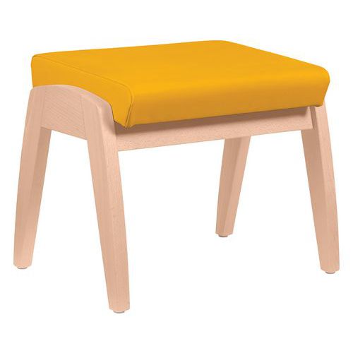 Repose-jambes Realty coussin abaka - structure hêtre Sunset Creation