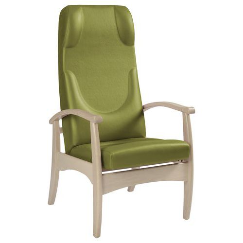 Sunset Creation - Fauteuil de Repos Grand Large Ginkgo Amande - Vert Foncé/Bouleau - Ergonomique et Confortable - Poids Max 120kg
