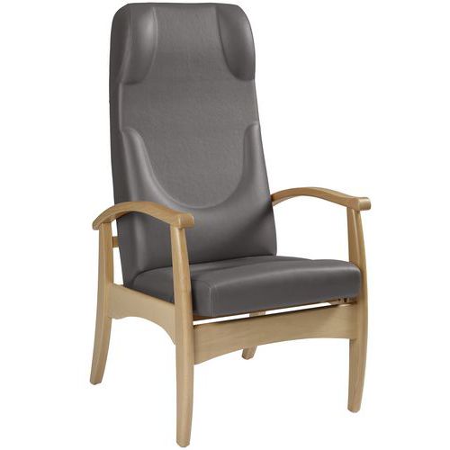 Fauteuil Repos Ergo. Grand Large Ginkgo Souris - Naturel
