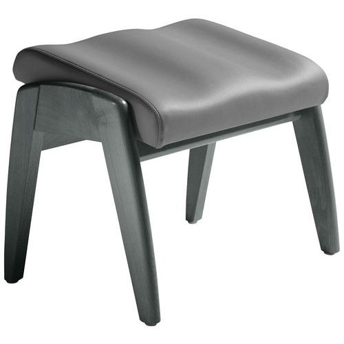 Sunset Creation - Repose-jambes Grand Large Abaka Taupe/Anthracite - Inclinable, Mousse, Hêtre, PVC - 5 Ans Garantie