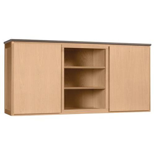 Crédence 2p/étagères Buffet Mona Naturel Plat Strat Brocante