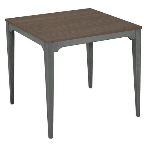 Table Grand Large 80x80 Cm Strat Abs - Brocante/anthracite