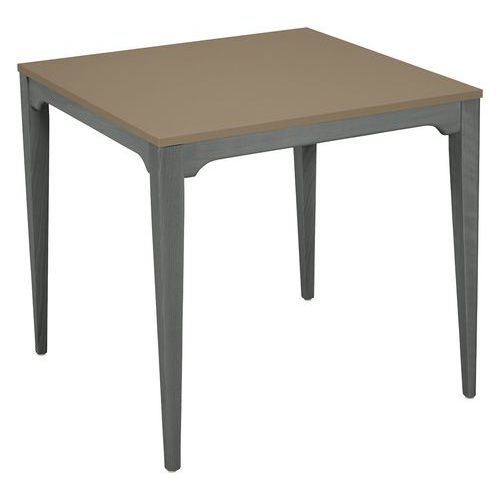 Table Grand Large 80x80cm Strat Abs - Pierre Lune/anthracite