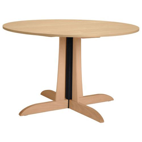 Table Mikado Ø120 Cm Stratifié Abs - Érable/naturel
