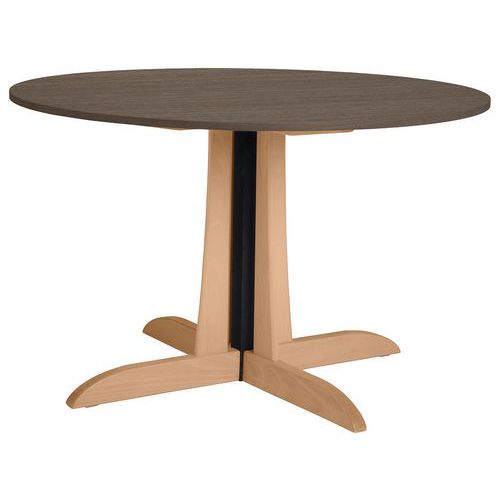 Table Mikado Ø120 Cm Stratifié Abs - Brocante/naturel
