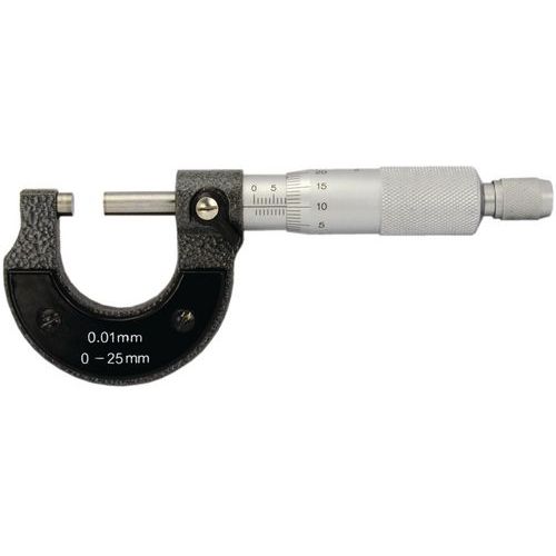 Micromètre Extérieur 0-25 Mm - Précision 0.01 Mm, Lecture Facile - Pour Atelier, Bricolage