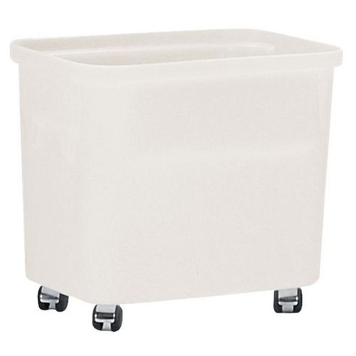 Bac de rangement Ercobox 150L Blanc avec roulettes - Polyéthylène alimentaire - Idéal transport