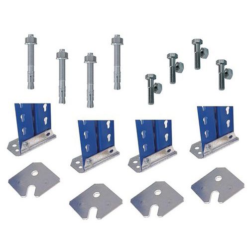 Kit De Fixation Au Sol - Platine Double - Rapid 1