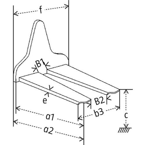 a1 = Profondeur utilea2 = Profondeur hors toutb2 = Largeur min.b3 = Largeur max. c = Hauteur de construction min.e = Hauteurf = Largeur hors-tout a1 = Profondeur utilea2 = Profondeur hors toutb2 = Largeur min.b3 = Largeur max. c = Hauteur de construction min.e = Hauteurf = Largeur hors-tout