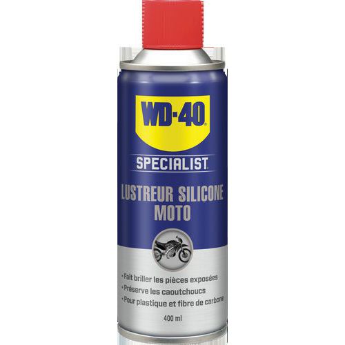 Lot de 12 lustreurs silicone moto SPECIALIST - WD-40 Lot de 12 lustreurs silicone moto SPECIALIST - WD-40