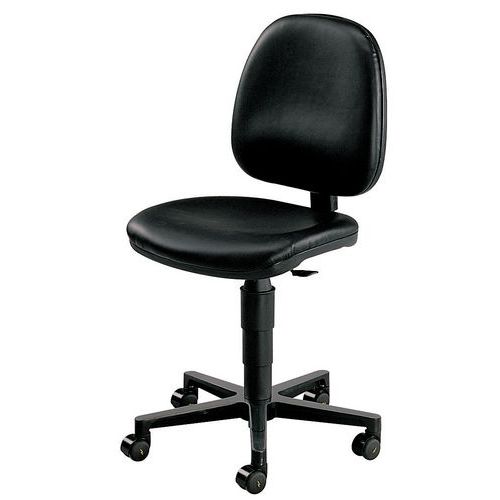 Siège d'atelier antistatique ergonomique - Bas - Sur roulettes