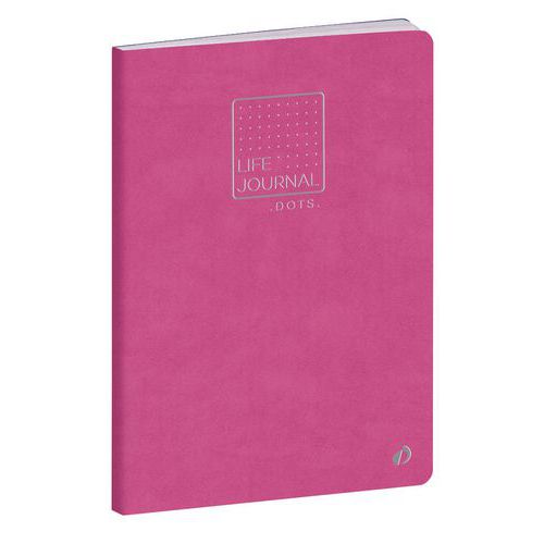 Carnet 21 Dots Lj Slim Rose Pivoine