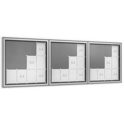 Vitrine D'affichage Tn 37 36 Feuilles 6 Serrures Aluminium