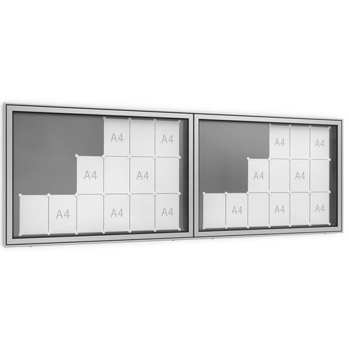 Vitrine D'affichage Tn 27 36 Feuilles 4 Serrures Aluminium